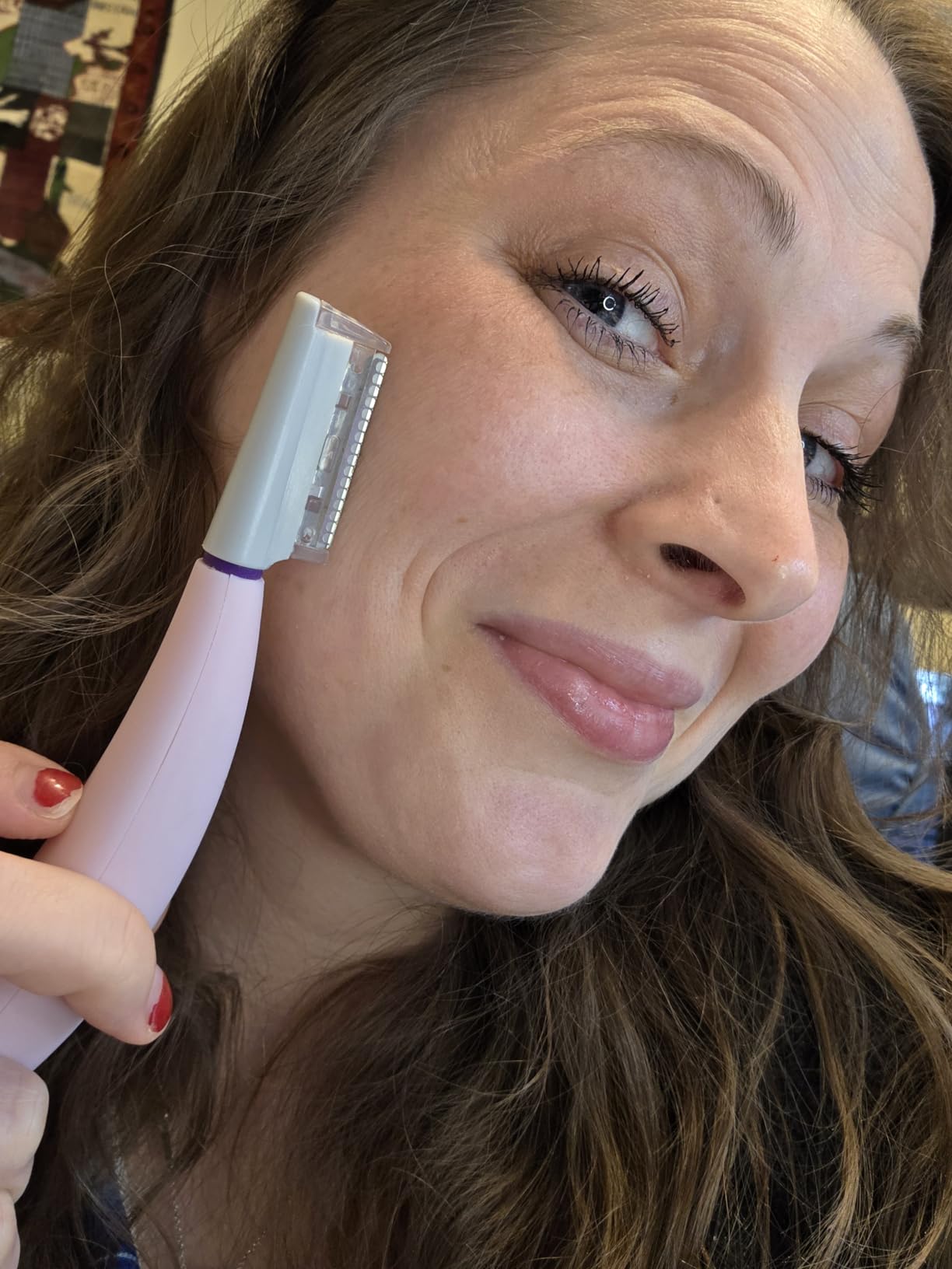 Michael Todd Beauty Sonicsmooth Dermaplane Razor for Women Face + Eyebrow trimmer Dermaplaning System - Peach Fuzz Remover - 8 Weeks of Dermaplaning Blades customer photo 1