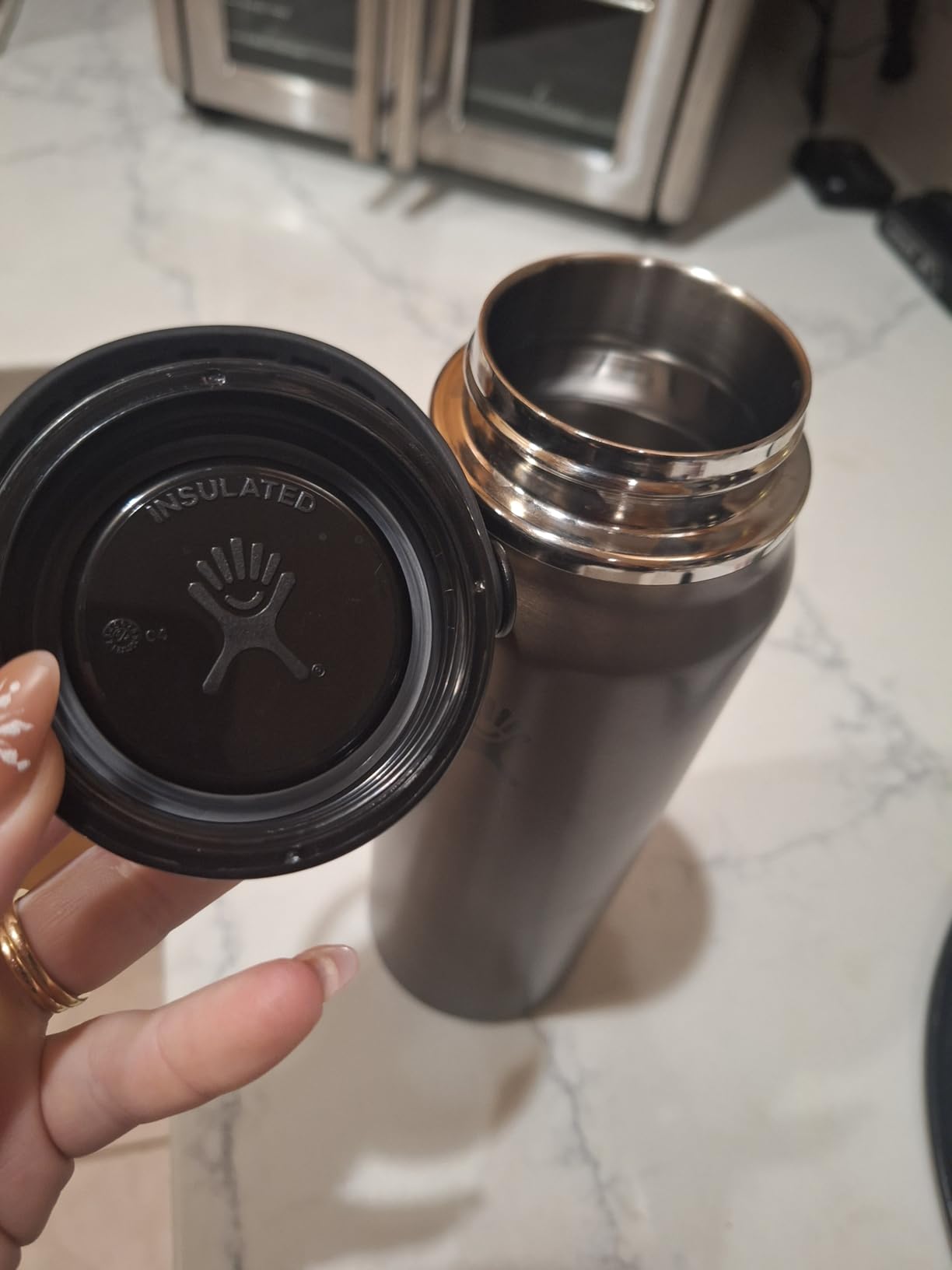 Hydro Flask 32 Oz Lightweight Trail Series Wide Flex Cap Obsidian- Hiking Water Bottle customer photo 2