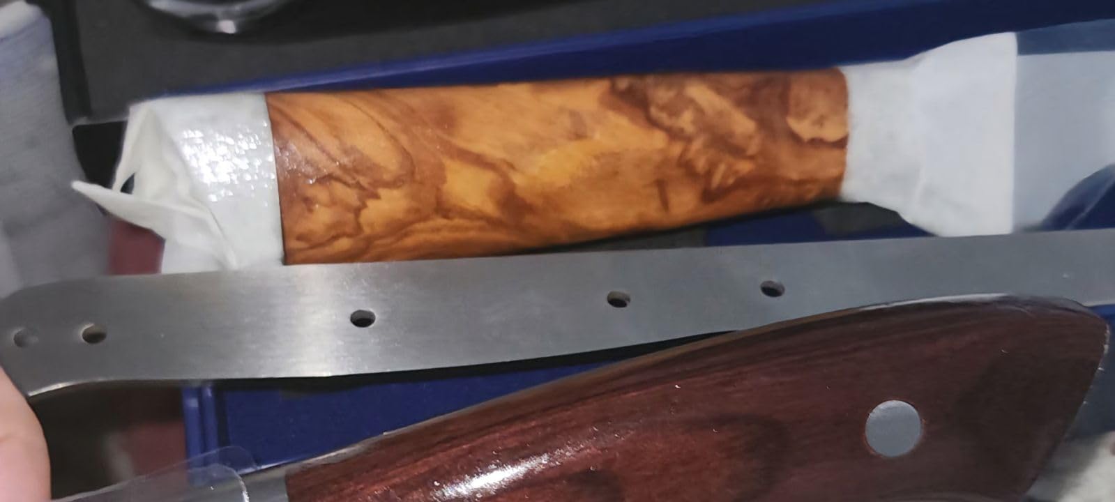 HOSHANHO 7 Inch Damascus Fillet Knife, Professional 10Cr15CoMoMoV Super Steel Japanese Boning Knife, Ultra Sharp Fish Knife with Ergonomic Olive Wood Handle customer photo 2