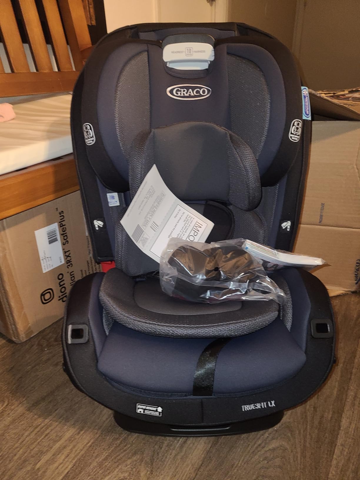 Graco True3Fit LX 3-in-1 Slimfit Car Seat, Rear Facing, Forward Facing to Highback Booster Car Seat, ft. Anti-Rebound Bar - Gotham customer photo 1