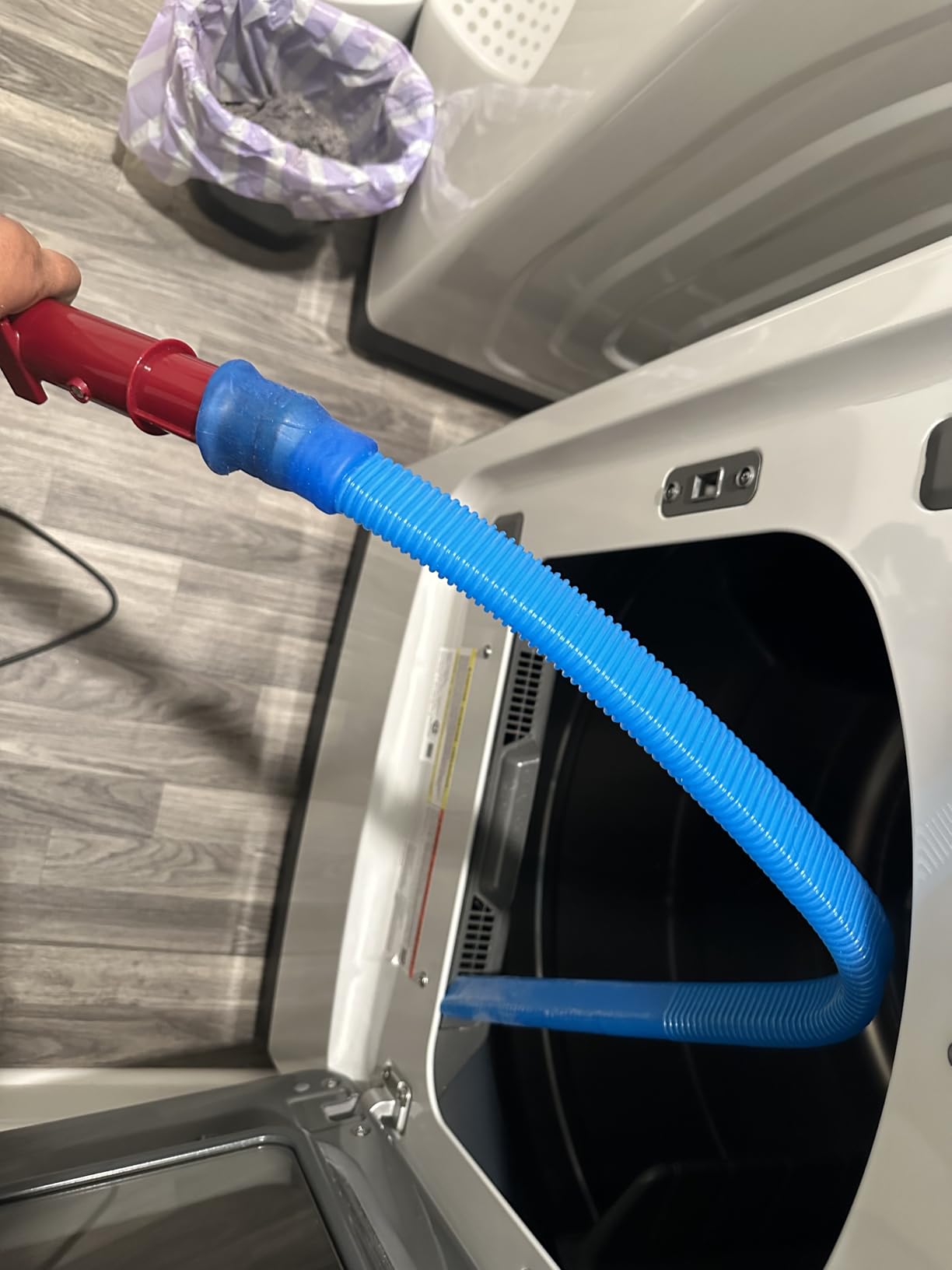 PetOde 2 Pieces Dryer Vent Cleaner Kit Compatible with Most Vacuum Cleaner, Dryer Lint Brush and Vacuum Hose Attachment with Universal Connector, Quickly Lint Remover customer photo 1
