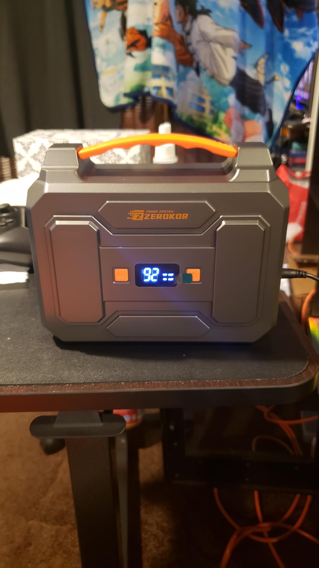 Portable Power Station with Foldable 40W Solar Panel, 100W Solar Powered Generator with Panels, AC Outlet Camping Solar Power Bank 146Wh DC Battery Pack for Smart Device RV Outdoor Power Outage customer photo 1