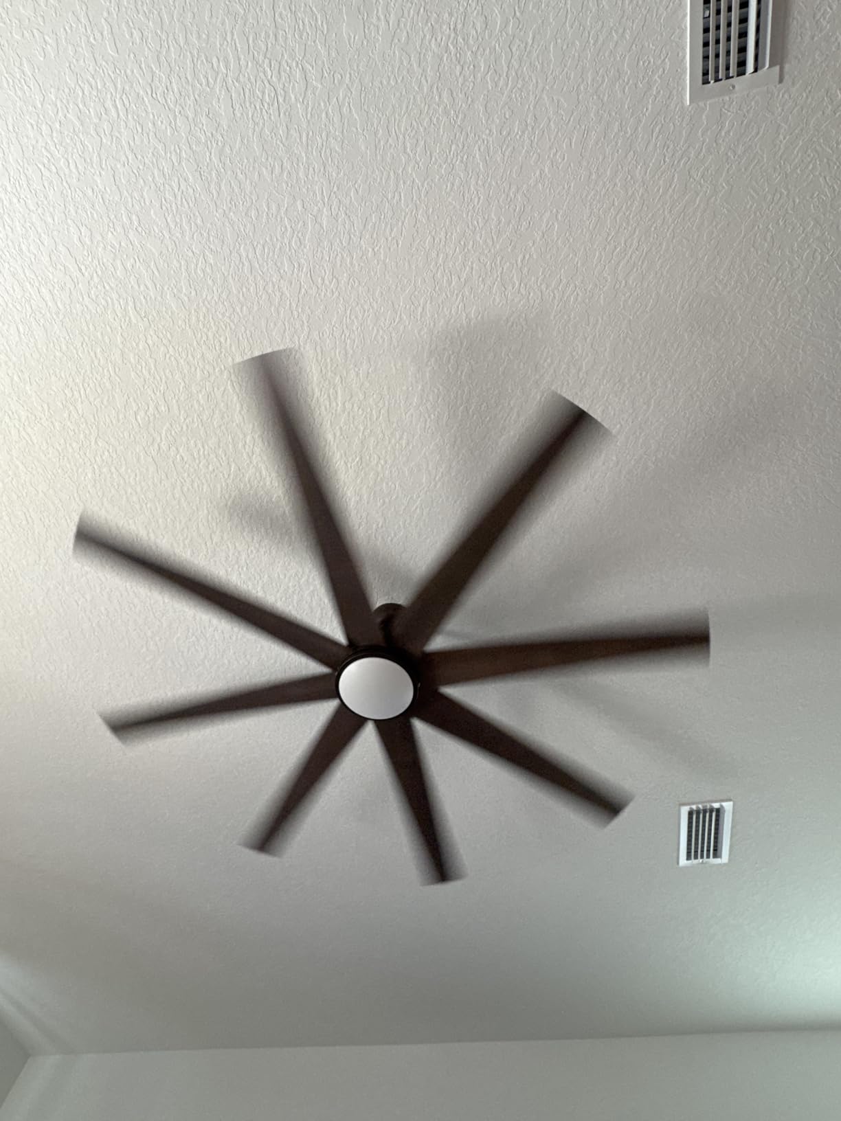 Fanbulous Ceiling Fan with Light, 72 inch Large Black Ceiling Fan with Light and Remote, Indoor/Outdoor use for Living Room Patio, 6 Speeds, Reversible Quiet DC Motor, 3 CCT, Bi-color 8 Blades customer photo 1