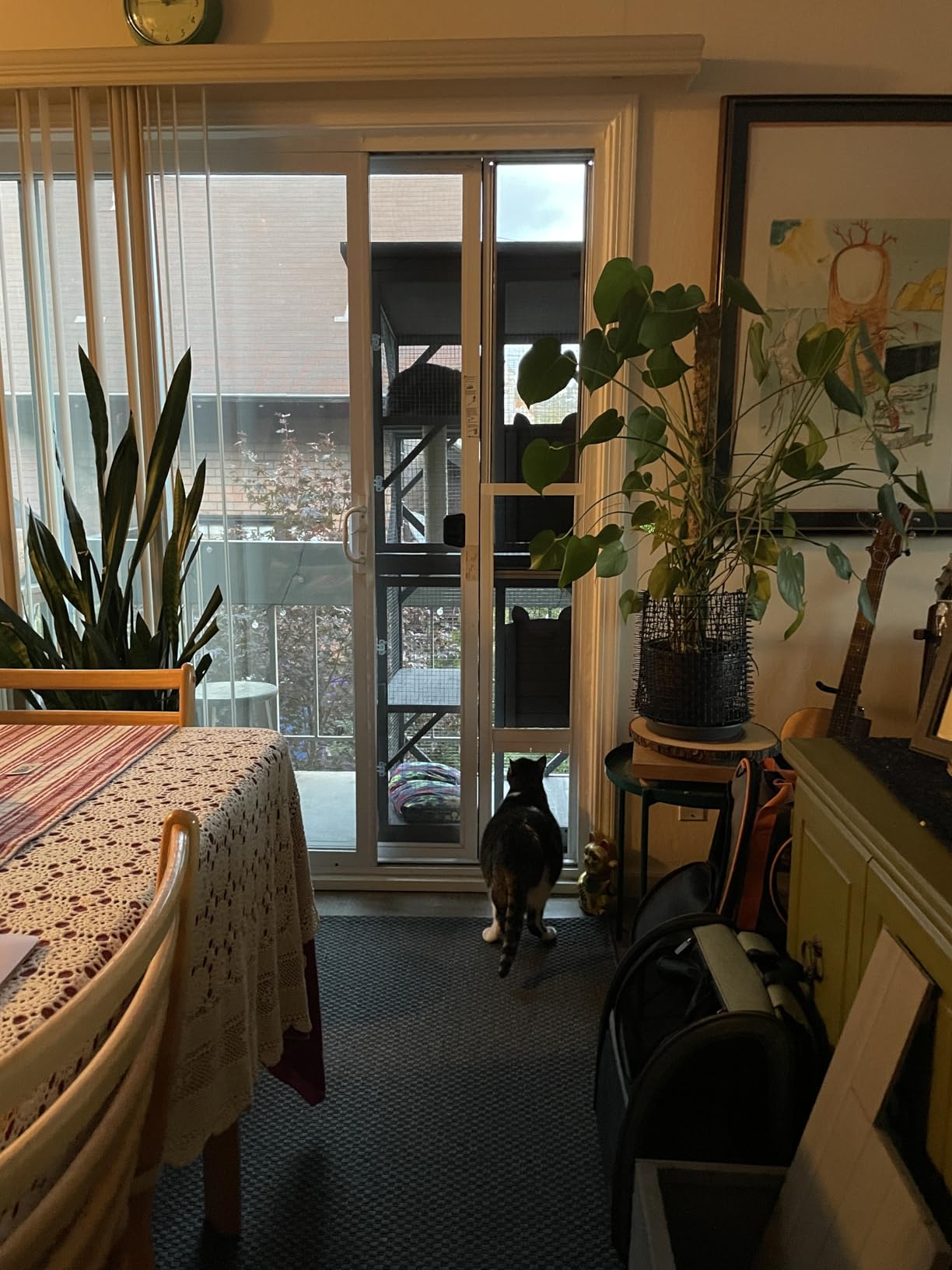 Hakuna Pets V2 Patio Pet Door Screen Insert Panel for Sliding Doors, Fits Door Track Min Ht 55.12