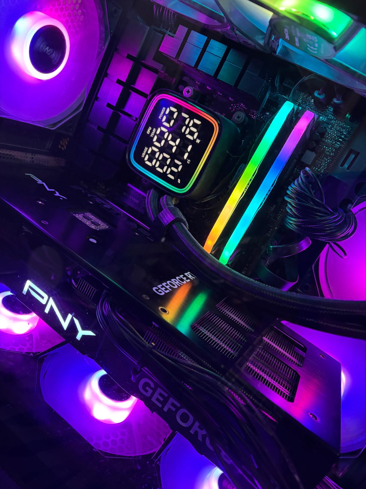 PNY GeForce RTX 4080 Super 16GB Verto OC Triple Fan Graphics Card DLSS 3 (256-bit, PCIe 4.0, GDDR6X, HDMI/DisplayPort, Supports 4k) customer photo 1