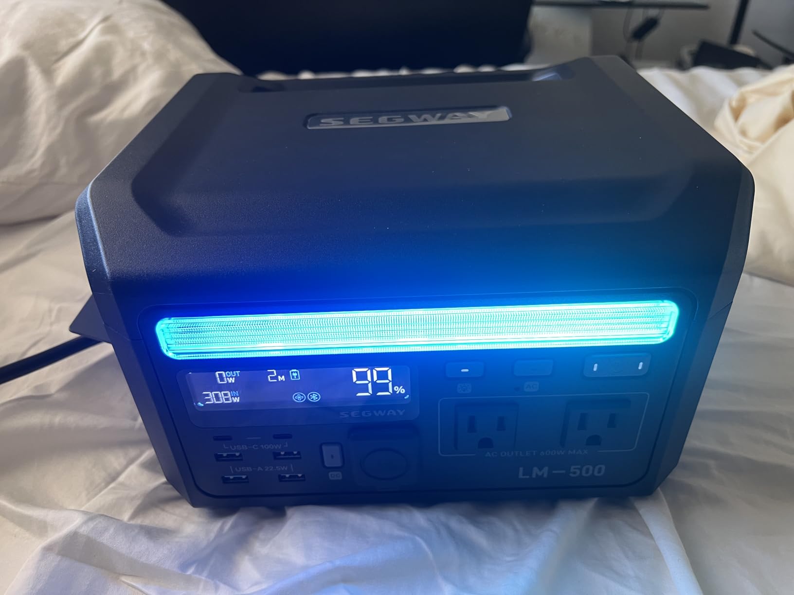 Segway Portable Power Station Cube 2000, 2200W AC Outlets, 2048Wh LiFePO4 Battery, Expandable up to 5kWh Solar Generator for Camping, Home Backup, Power Outages customer photo 1