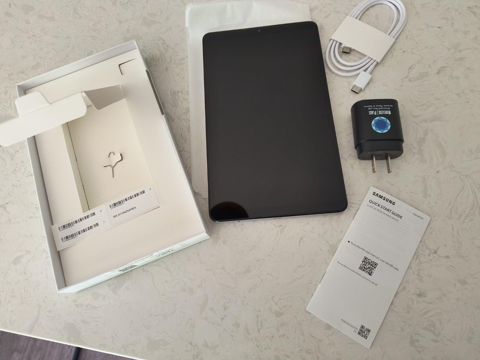 Samsung Galaxy Tab A9 (SM-X110), 64GB 4GB Ram, WiFi Only, Factory Unlocked GSM, International Version (Silver) customer photo 1