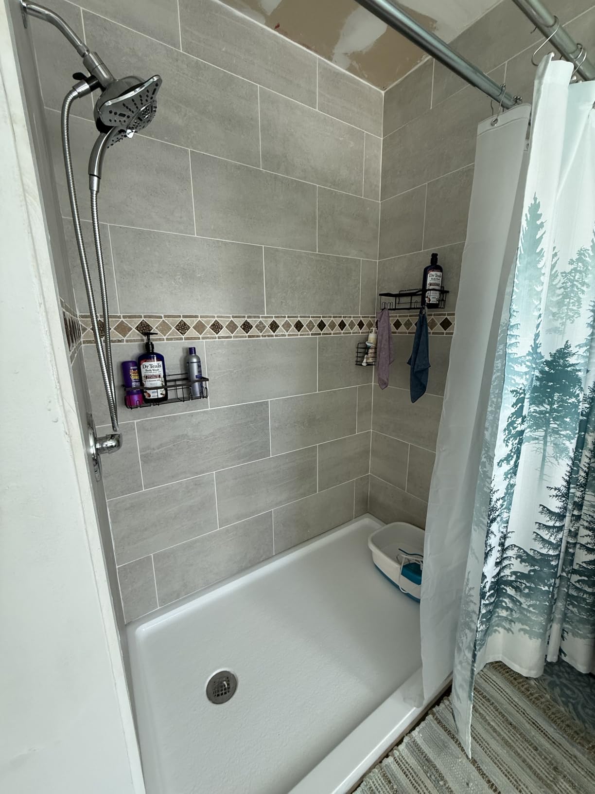 GRICH 2.5GPM Shower Head with Handheld Spray Combo: 2 in 1 Rainfall Shower Heads high pressure & Handheld Shower Head, 9 Spray Modes/Settings Detachable Shower Head with 60 Inch Hose customer photo 1