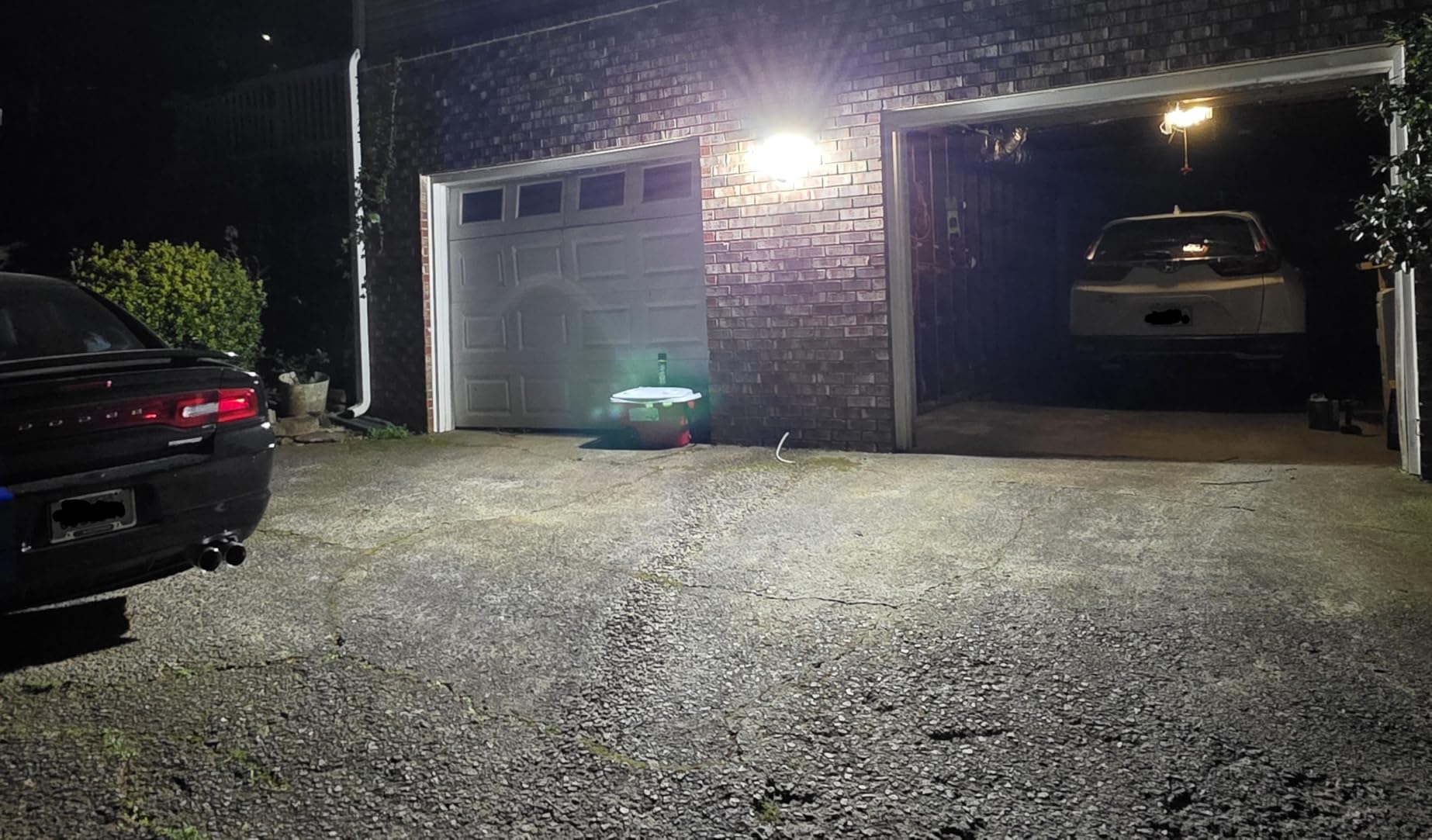 LUTEC 74W 8000 Lumen Motion Sensor Outdoor Lights, 5000K Daylight, IP65 Waterproof Flood Lights Outdoor with Night Light, Dusk to Dawn Motion Detector LED Security Light for Outside Garage, Yard-Black customer photo 2