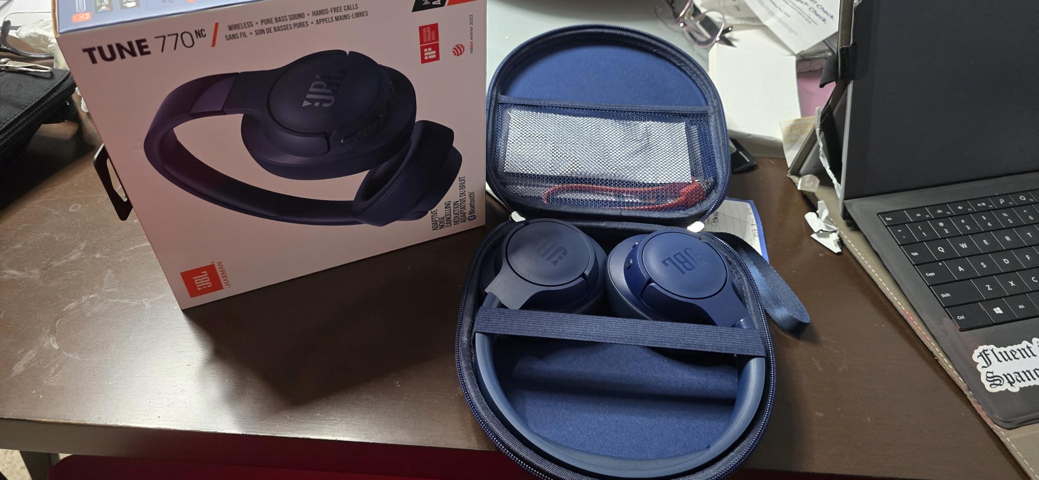 JBL Tune 770NC - Adaptive Noise Cancelling with Smart Ambient Wireless Over-Ear Headphones, Bluetooth 5.3, Up to 70H Battery Life with Speed Charge, Lightweight, Comfortable & Foldable Design (Black) customer photo 2