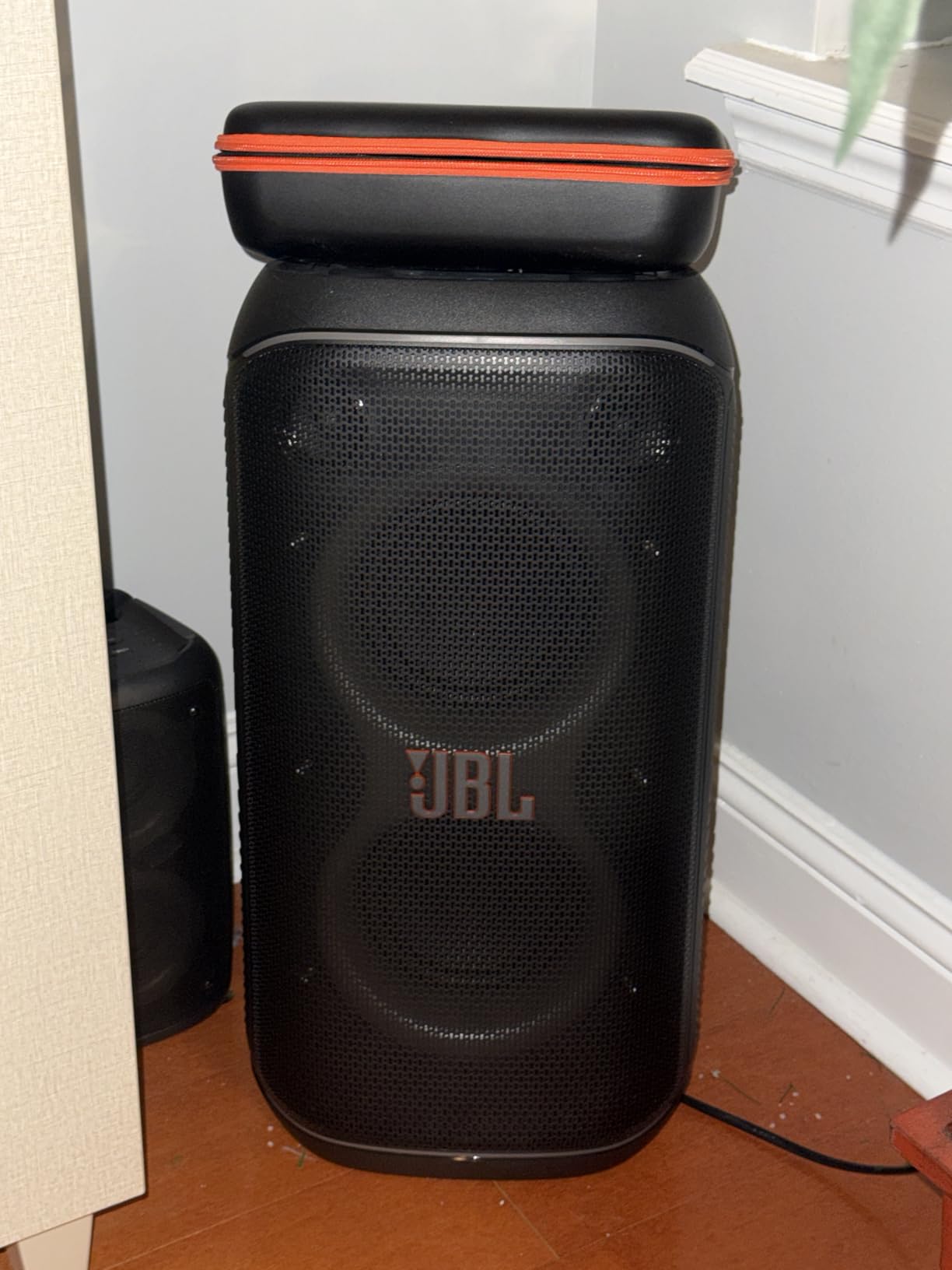 JBL PartyBox Club 120 - Portable Party Speaker with Foldable Handle, Powerful JBL Pro Sound, Futuristic lightshow, Up to 12 Hours of Play time, Splash Proof, Dual Mic & Guitar Inputs (Black) customer photo 1