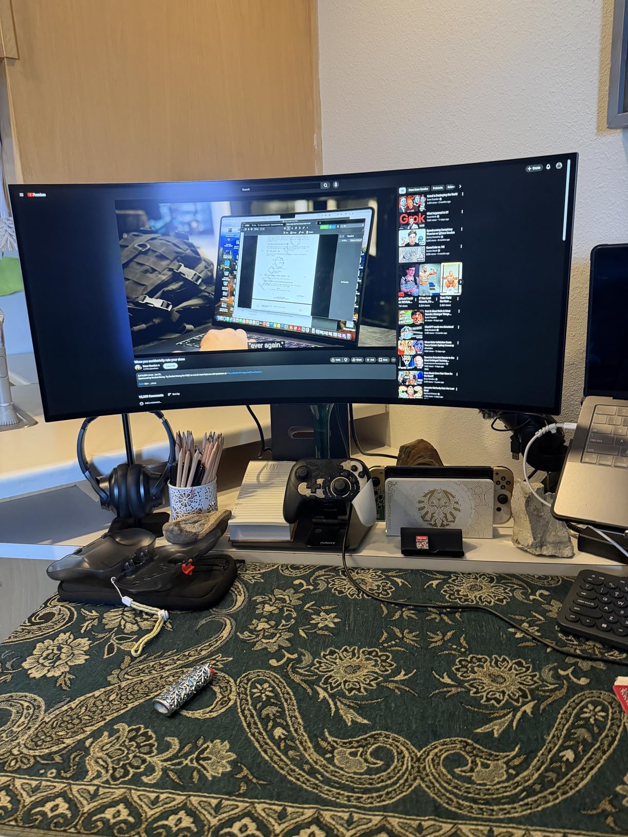 LG 34GS95QE 34-inch Ultragear OLED Curved Gaming Monitor WQHD 1440p 800R 240Hz 0.03ms AMD FreeSync Premium Pro NVIDIA G-Sync HDMI 2.1 DisplayPort Tilt/Height/Swivel Stand customer photo 2