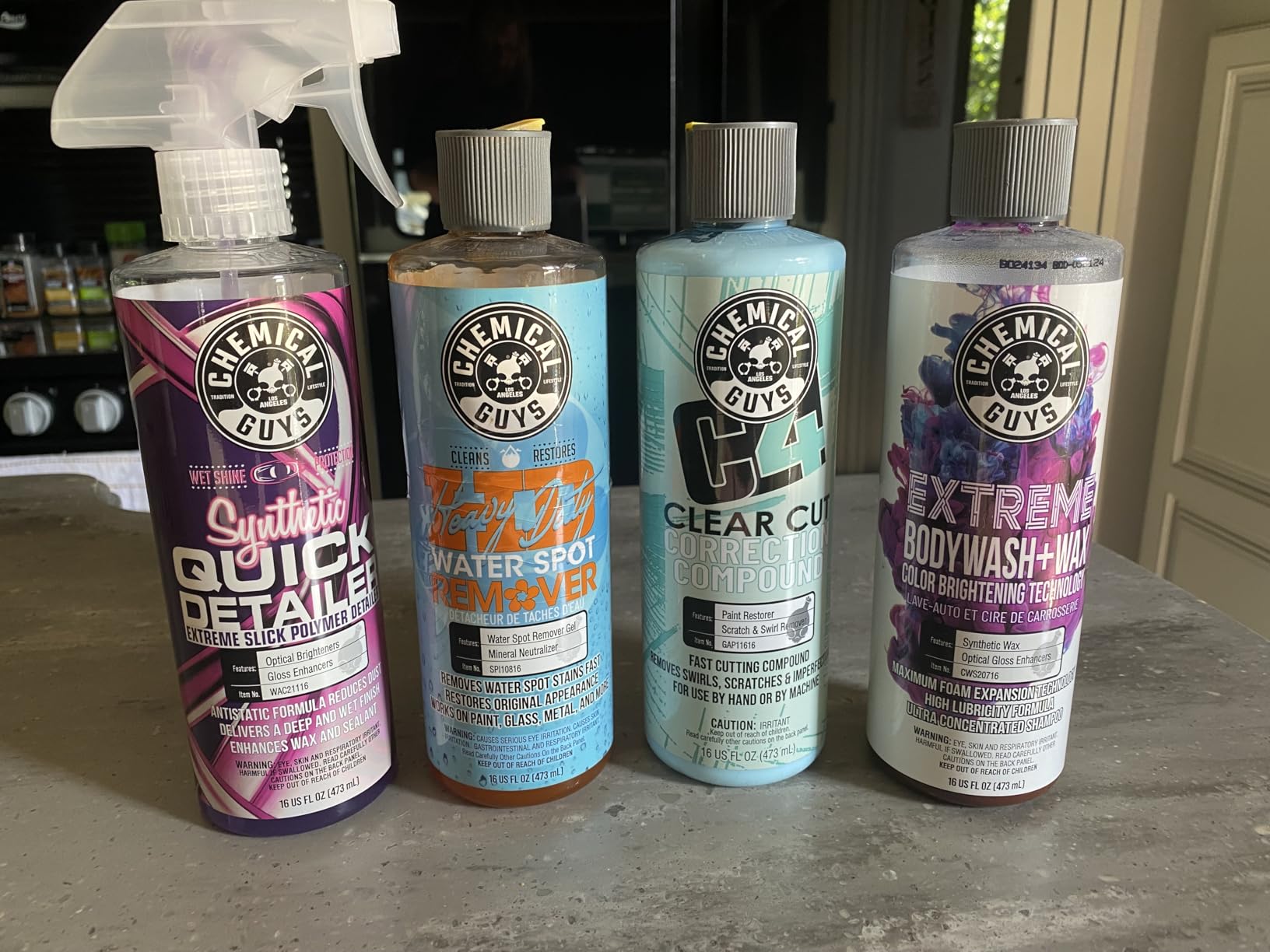 Chemical Guys C4 & P4 Clear Cut Correction Compound and Precision Paint Perfection Polish Combo - Removes Scratches, Swirls, Towel Marks, and Etching, Restores Gloss, Polishing Kit - 2 x 16 oz customer photo 1