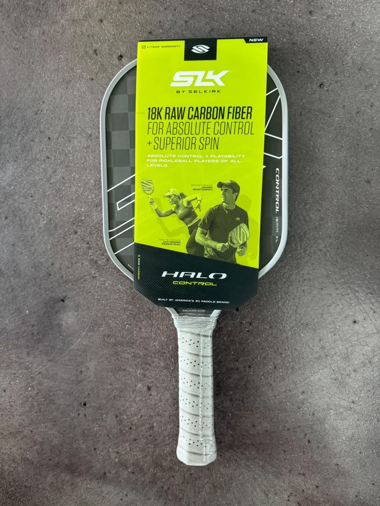 Selkirk Sport SLK Halo Raw Carbon Fiber Pickleball Paddle | Designed in The USA | Choose The T700 Raw Carbon Fiber Power, 18k Ultraweave Control, or Aramid Fiber Linkweave Thermoformed Pro customer photo 2