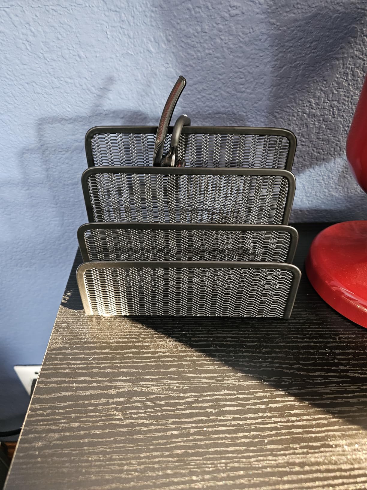 BLU MONACO | Gold Metal Mesh Mail Sorter Organizer Countertop | Paper Sorter for Desk with Three Tiers | Letter Organizer and Outgoing Mail Holder customer photo 2