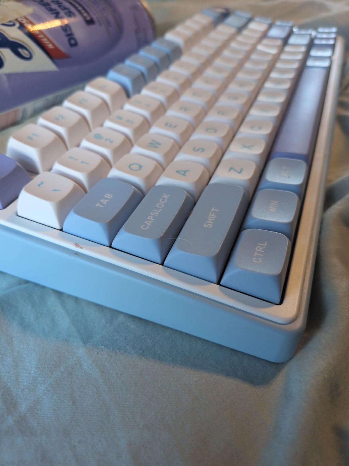 RK ROYAL KLUDGE R75 Wired Gaming Keyboard with Volume Knob, 75% Mechanical Gaming Keyboard Custom Gasket Mount with MDA Profile PBT Keycaps, QMK/VIA, Hot Swappable Silver Switch, Black customer photo 1