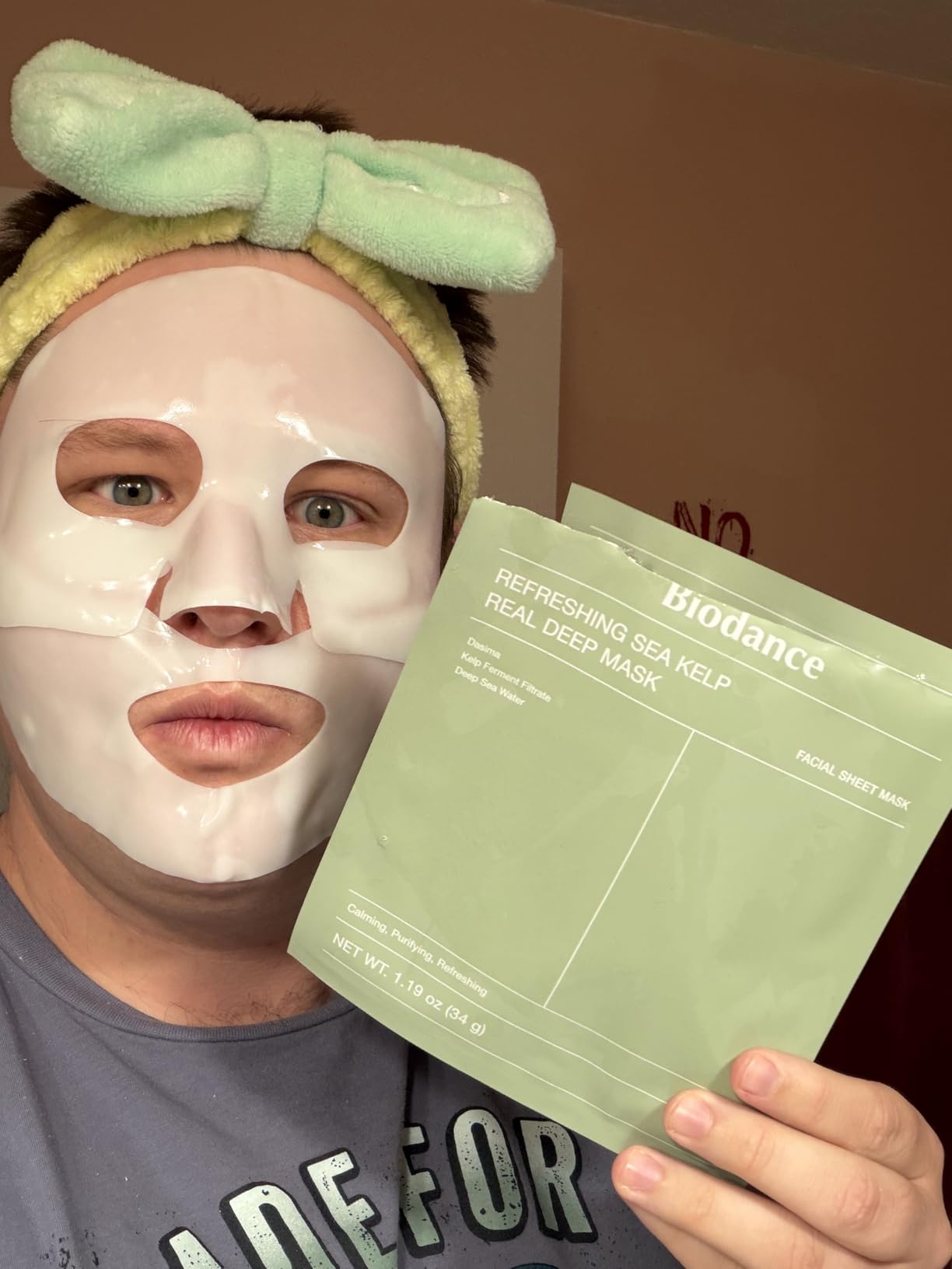 BIODANCE Hydro Cera-nol Real Deep Mask, Hydrating Overnight Hydrogel Face Mask, Moisturizing, Redness Reducing, Quick Soothing, After Sun Care, Sunburn Relief, Korean Skin Care customer photo 2