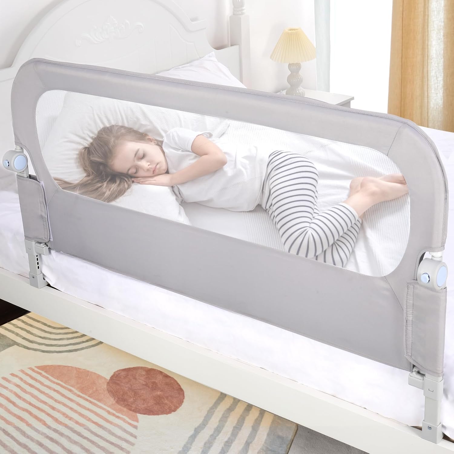 NUTIKAS Baby Bed Rail Guard for Toddlers - 47