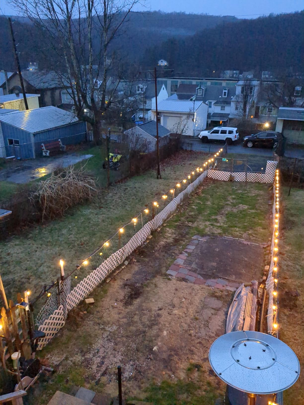 luckystyle 120FT LED Outdoor String Lights with 30+2 Edison Shatterproof Waterproof Bulbs, 2700K Commercial Grade Patio Lights, Heavy Duty Outside Hanging Outdoor Lights for Garden Porch Deck Decor customer photo 1