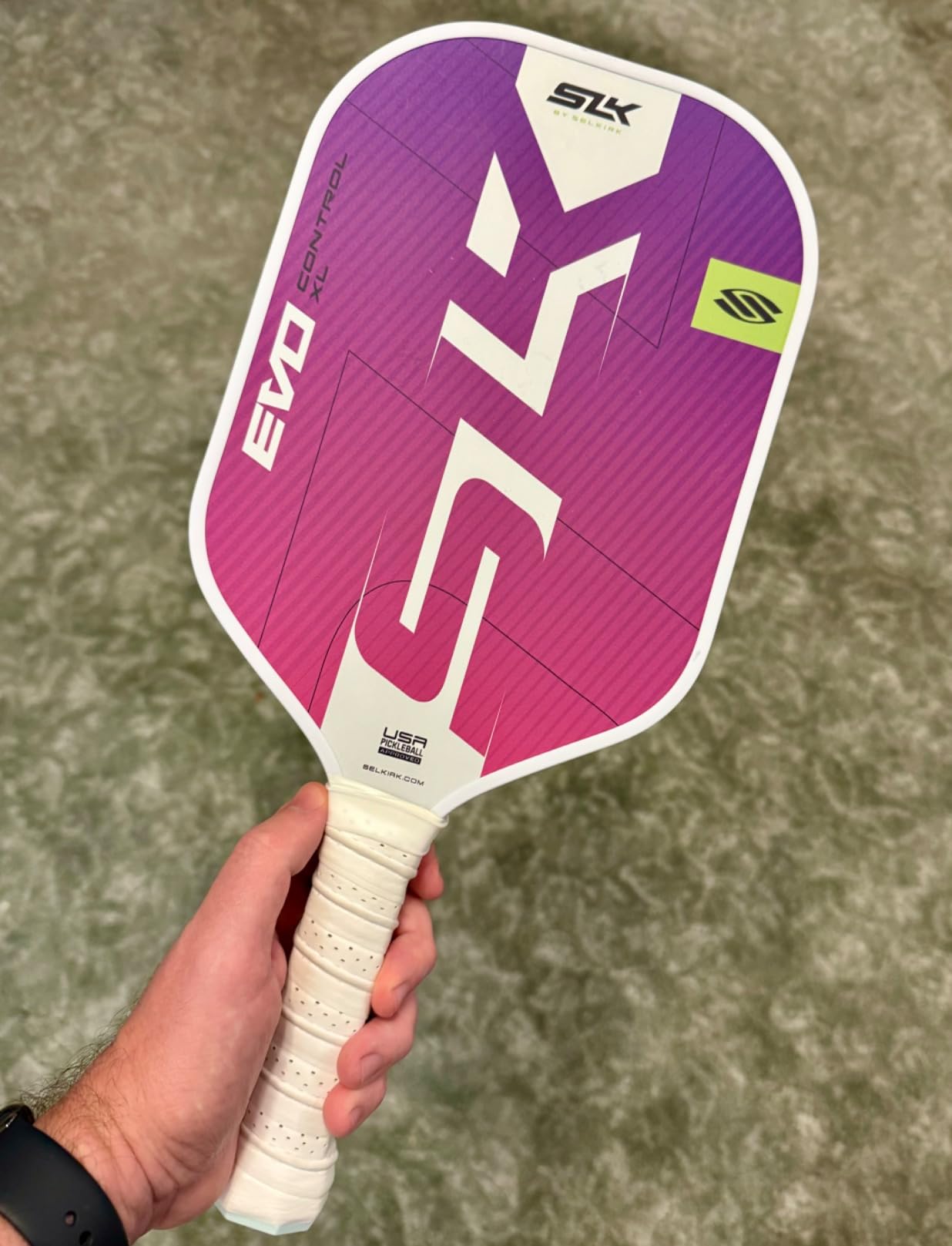 Selkirk Sport SLK Evo Pickleball Paddle | Next Gen | Evo Power and Control | G8 Power Carbon Fiber Pickleball Paddles | SpinFlex+ Surface customer photo 2