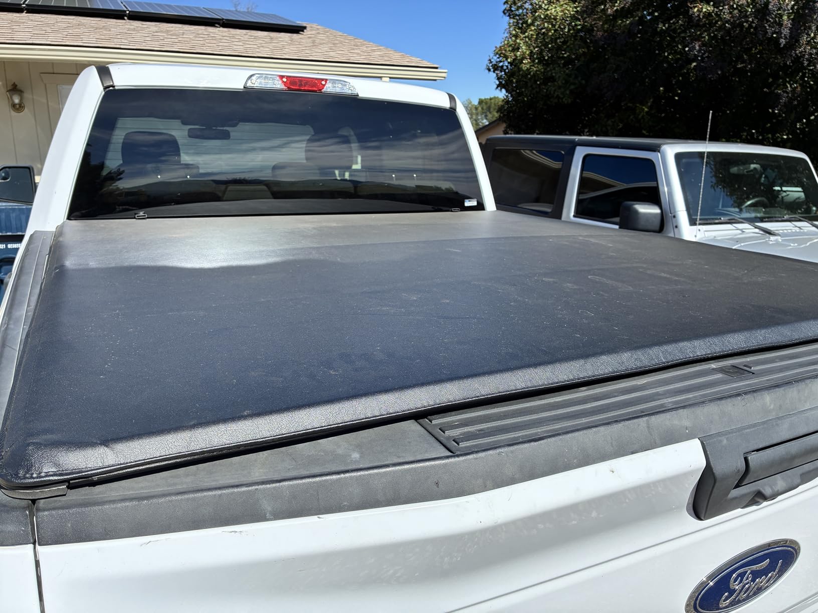 Truck Bed Tonneau Cover Compatible with Ford F150 F-150 2015-2026 5.5 ft Short Box, Soft Roll Up Style customer photo 1