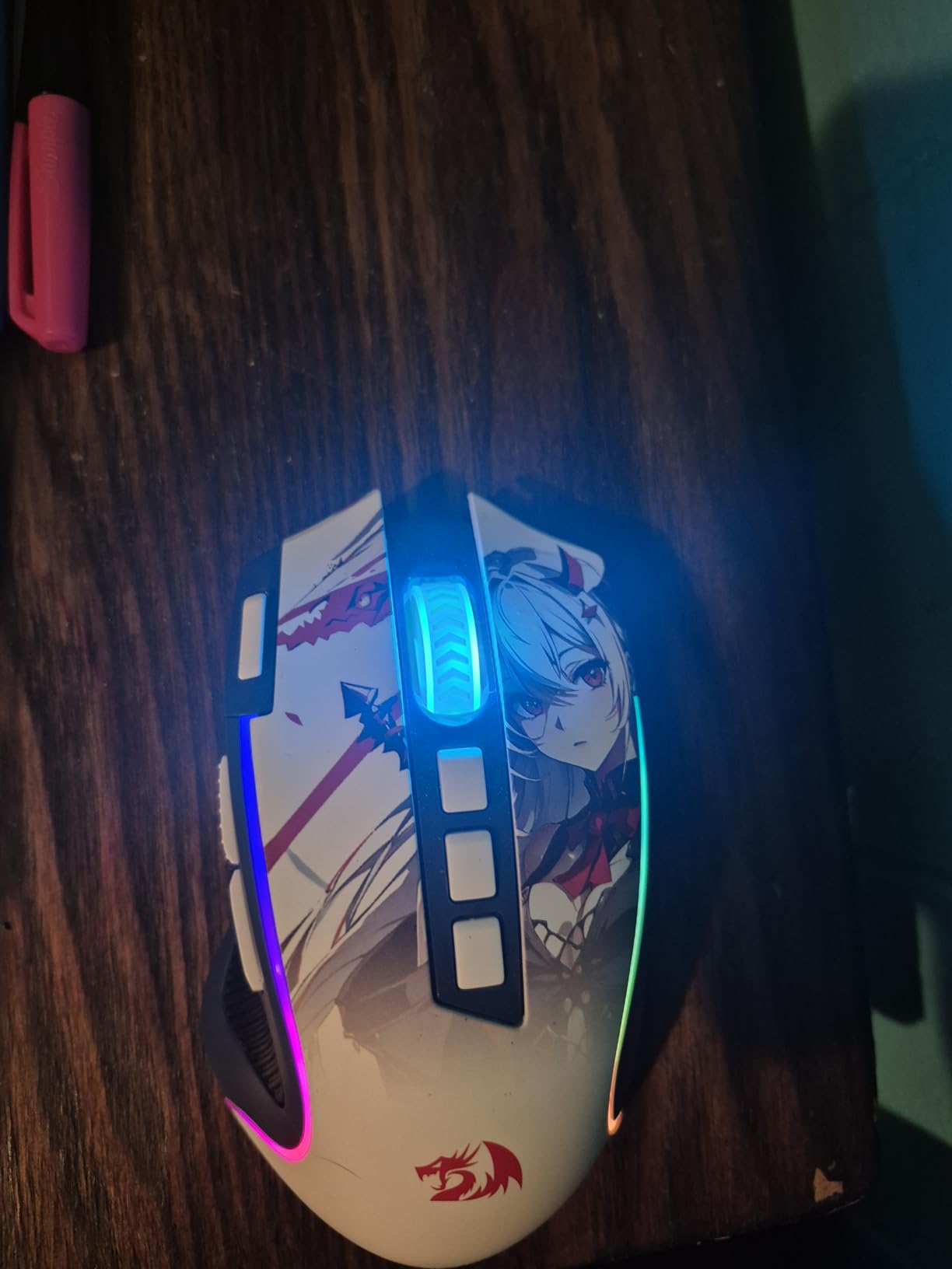 Redragon M612 PRO RGB Gaming Mouse, 8000 DPI Wired/Wireless Optical Mouse with 9 Programmable Buttons & 7 Backlit Modes, BT & 2.4G Wireless, Software Supports DIY Keybinds Rapid Fire Button customer photo 1