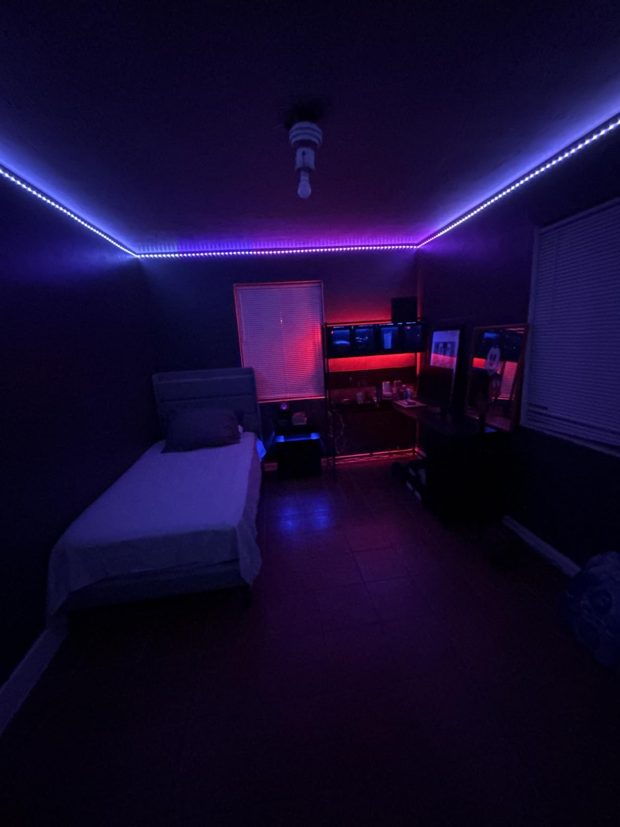 SEDETA L Shaped Gaming Desk with Drawers, L Shaped Computer Desk with Hutch and Storage Shelves, Gaming Desk with Pegboard, Led Lights, and Power Outlet, Home Office Desk, Corner Desk, Black customer photo 2