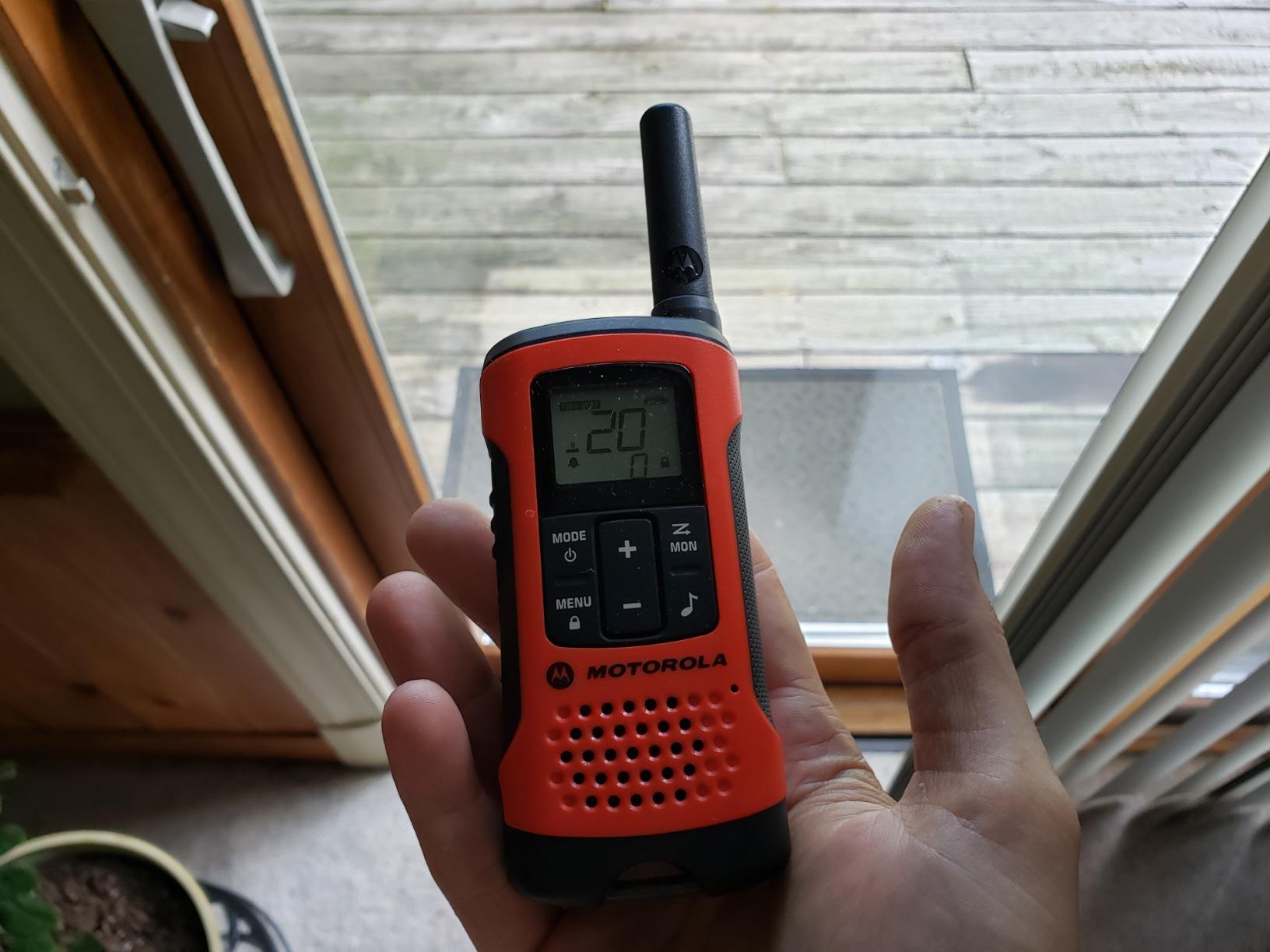 Motorola Talkabout T275 Two-Way Radios (2-Pack) - 25 Mile Range, Rechargeable, Outdoor walkie Talkie, NOAA Weather Alerts, VOX, Earpieces & Case - Survival Ready for Bug Out Bags & Emergency Prep customer photo 1