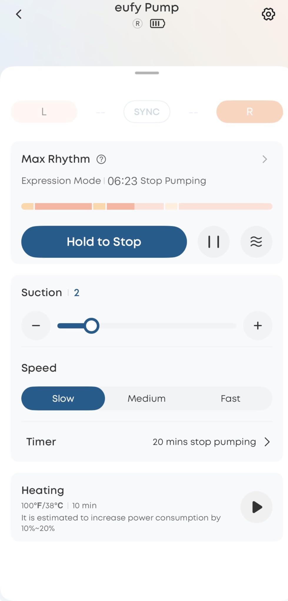 eufy Security Heated Breast Pump S1, Hands-Free Breast Pump with Industry-Leading HeatFlow Tech, App-Controlled OptiRhythm, 300 mmHg Strong Suction, Leakproof, Slim and 46 dB Quiet for in-Bra Use customer photo 1