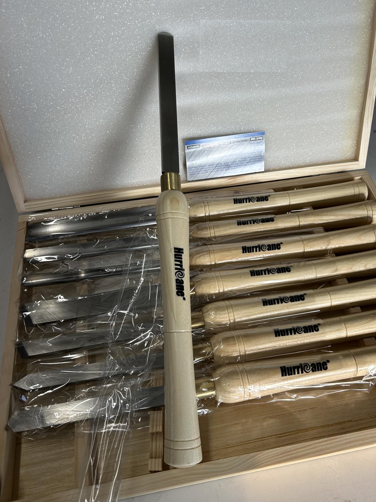 HURRICANE 8pc Wood Lathe Chisel Set with Wooden Box, HSS Wood Turning Tools for Woodworking, for Precision Cutting and Smooth, Detailed Projects customer photo 2