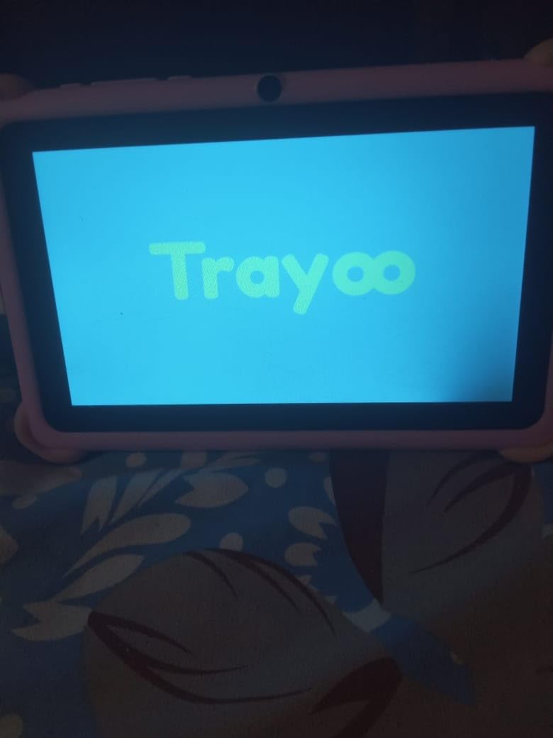 Trayoo Kids Tablet, 7 inch Tablets for Kids, 32GB Toddler Tablet with Case Included, Parental Control, Dual Camera, GMS, WiFi (Blue) customer photo 1
