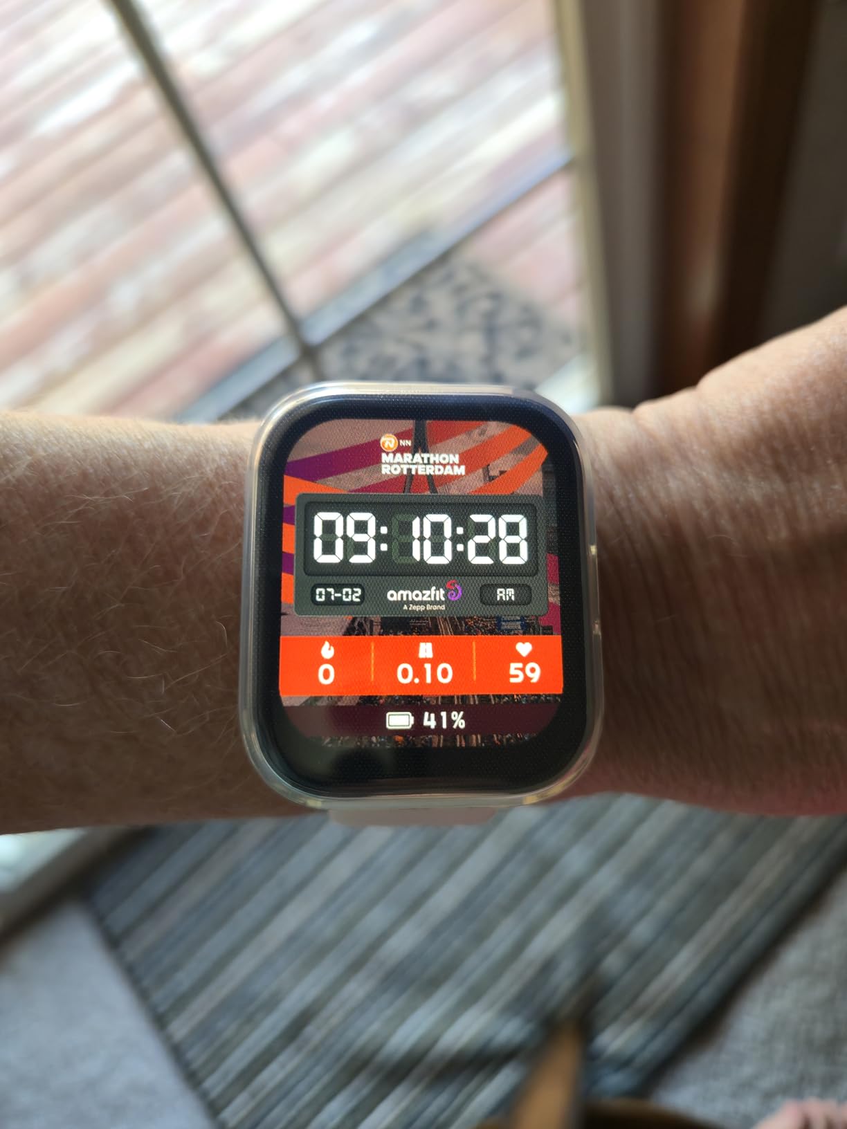 Amazfit Bip 5 Unity Smart Watch 46mm, 11-Day Battery, Fitness Activity Tracker with 120+ Sports Modes, Heart Rate & Sleep Monitor, Customizable Watch Faces, for Android & iPhone, Pink customer photo 1