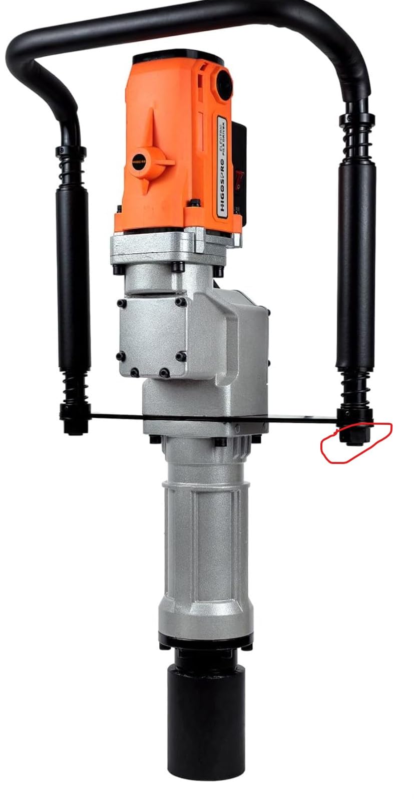 2200W Electric T Post Driver - 110V Handheld Pile Driver Hammer for Fence Post, Farm, Construction Site with 55mm, 70mm pile sleeve customer photo 2
