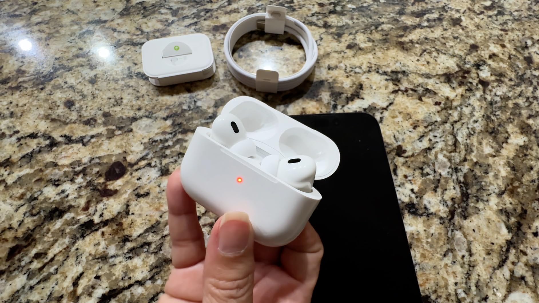 Apple AirPods Pro 2 Wireless Earbuds, Active Noise Cancellation, Hearing Aid Feature, Bluetooth Headphones, Personalized Spatial Audio customer photo 1