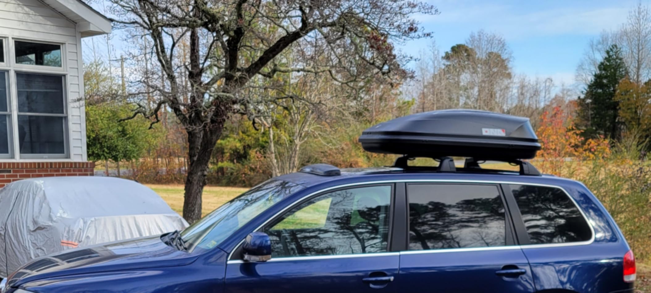 Heavy Duty Rooftop Cargo Carrier ABS Lockable Car Roof Rack Cargo Carrier, Capacity 110 LBS, 53 X 34 X 15 Inches, Black customer photo 1