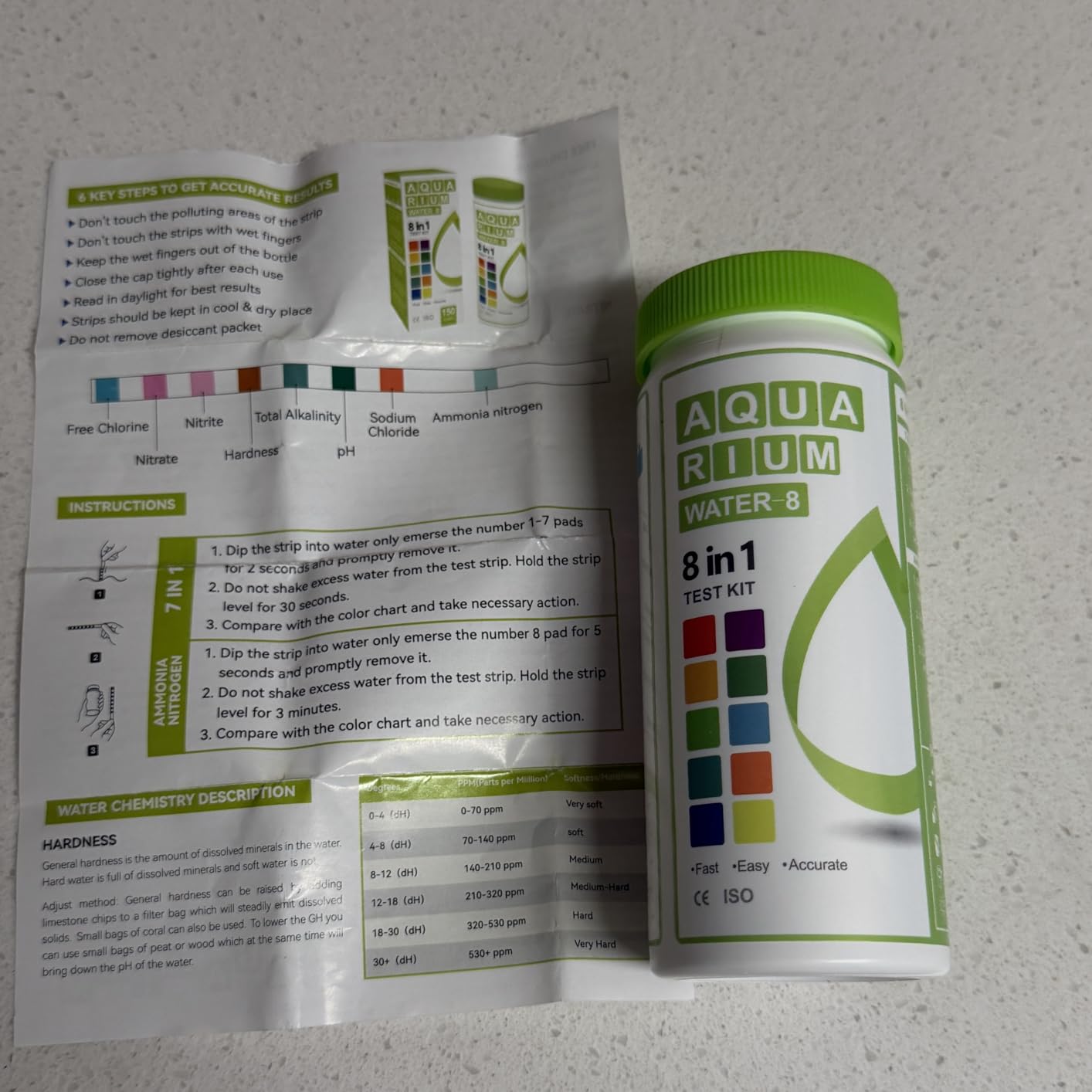 AAwipes 8-in-1 Aquarium Test Kit for Fish Tanks - Quick & Accurate Water Testing Strips for Aquariums & Ponds (50 Strips) customer photo 2