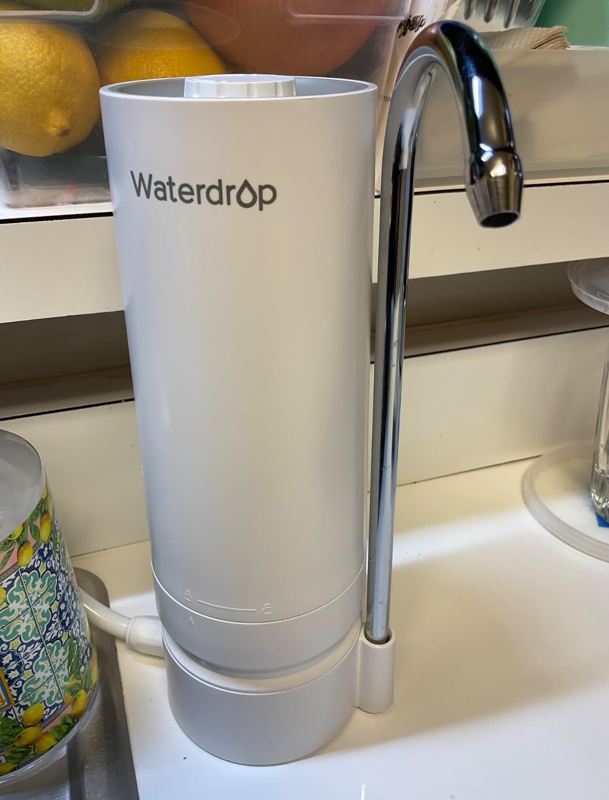 Waterdrop Water Filter for Sink Faucet, 4000 Gallons Countertop Water Filter System and Filter Life Reminder, Reduces Heavy Metals, Bad Odor, and 99% Chlorine, WD-CTF-05 (1 Filter) customer photo 2