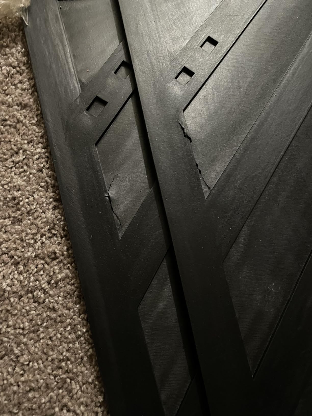 Steel Vision (2 Pieces) Black Semi Truck and Trailer Mud Flaps, Rubber Mud Flap for Semi Trucks - Chevron, 24