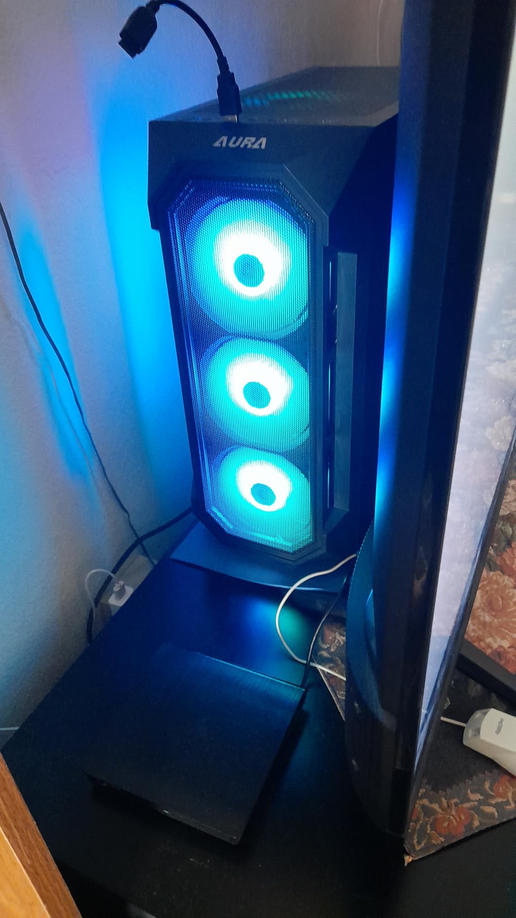 GAMDIAS ATX Mid Tower Gaming Computer PC Case Tempered Glass, Built-in 4X 120mm ARGB Case Fans, Front Airflow Mesh, Up to 6x120mm Fans, 340mm GPU/VGA, 360mm AIO/Radiator, 160mm CPU Cooler customer photo 2