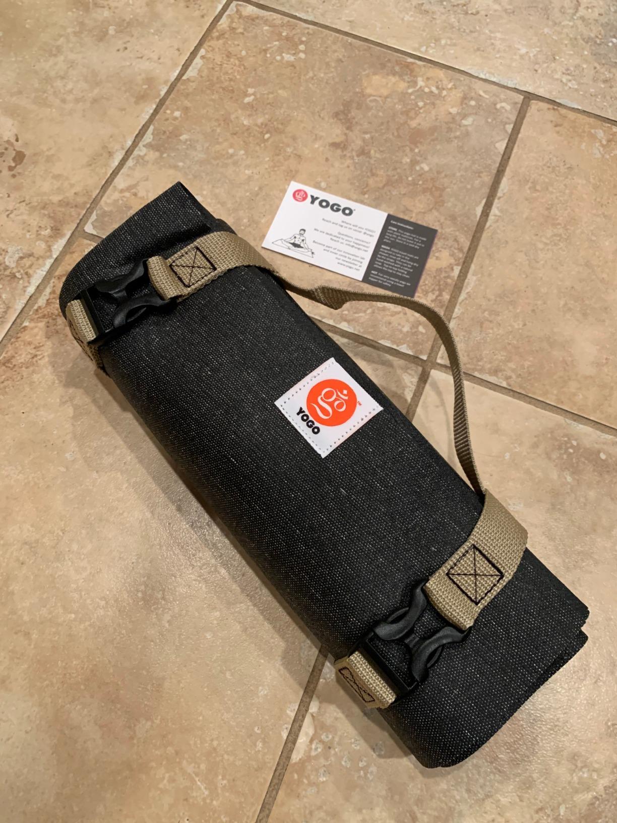 Yogo Ultralight Folding Travel Yoga Mat with Attached Straps, FSC®-Certified Plant Rubber, Sticky Grip, Non-Slip, Best Travel Yoga Mat® customer photo 2