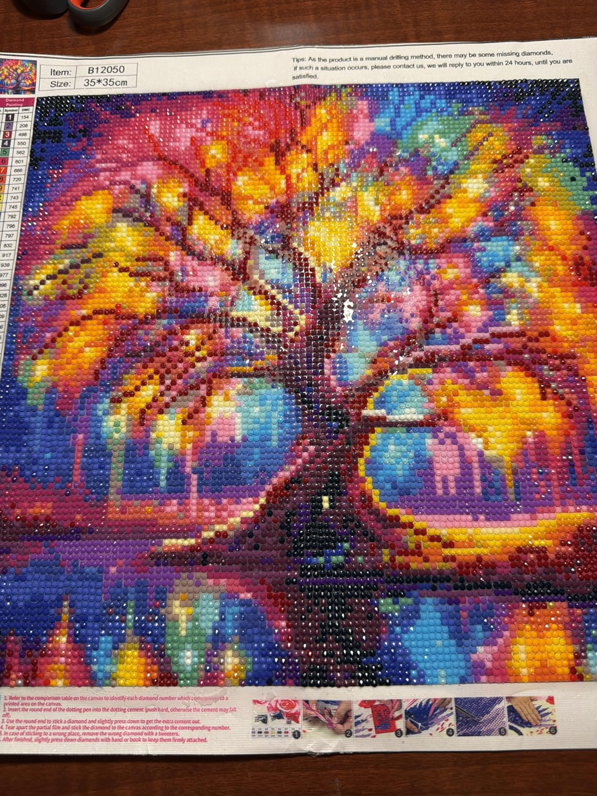 DIYCYCY Tree of Life Diamond Painting Kits for Adults, Full Drill Diamond Art Kits for Beginners, Round 5D DIY Diamond Dots Paintings customer photo 1