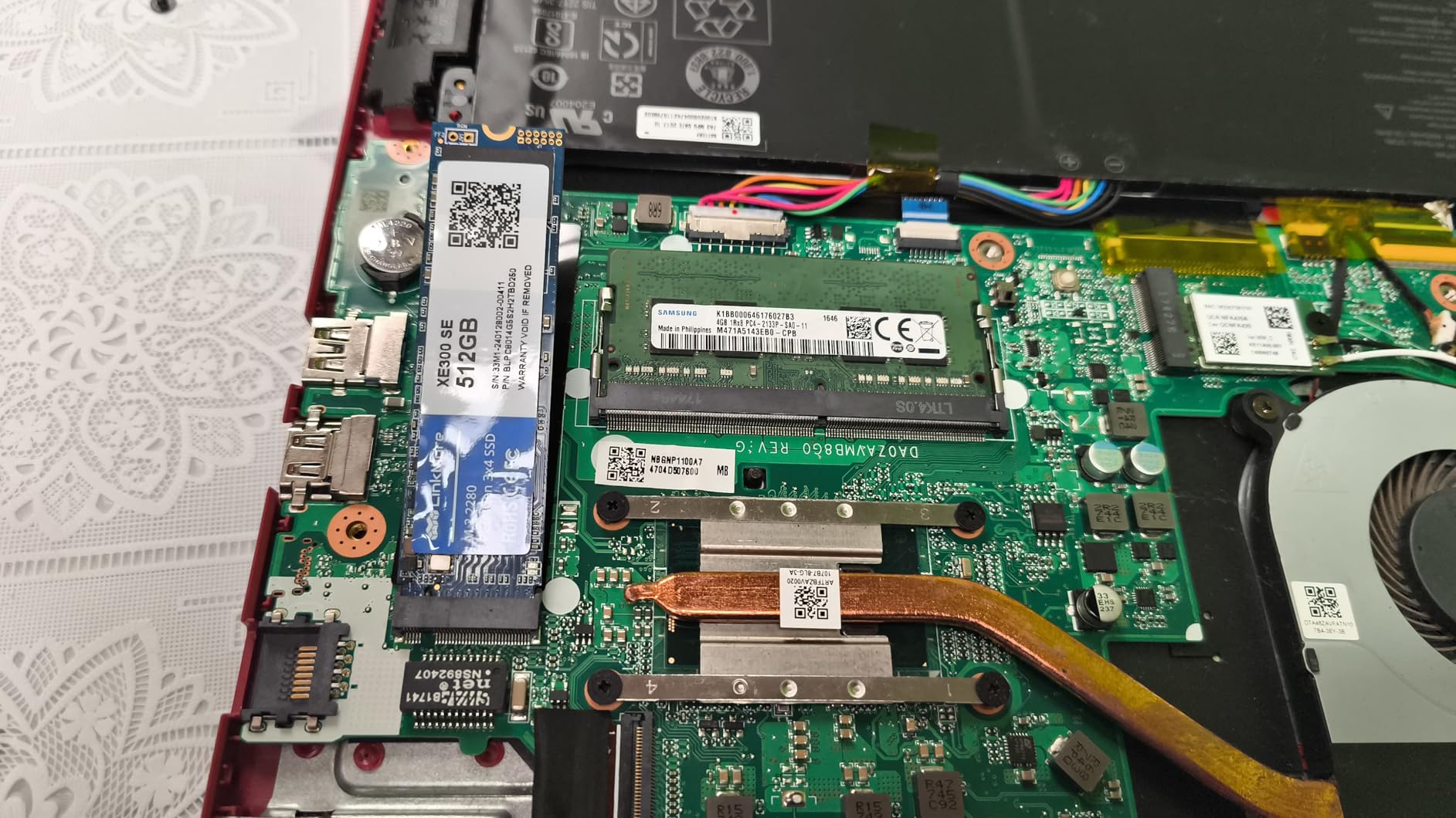 LinkMore XE300 SE 512GB PCIe Gen3 NVMe M.2 2280 Internal Solid State Drive, Gen3.0X4 Read Speed Up to 2100MB/s for Latop and PC customer photo 1