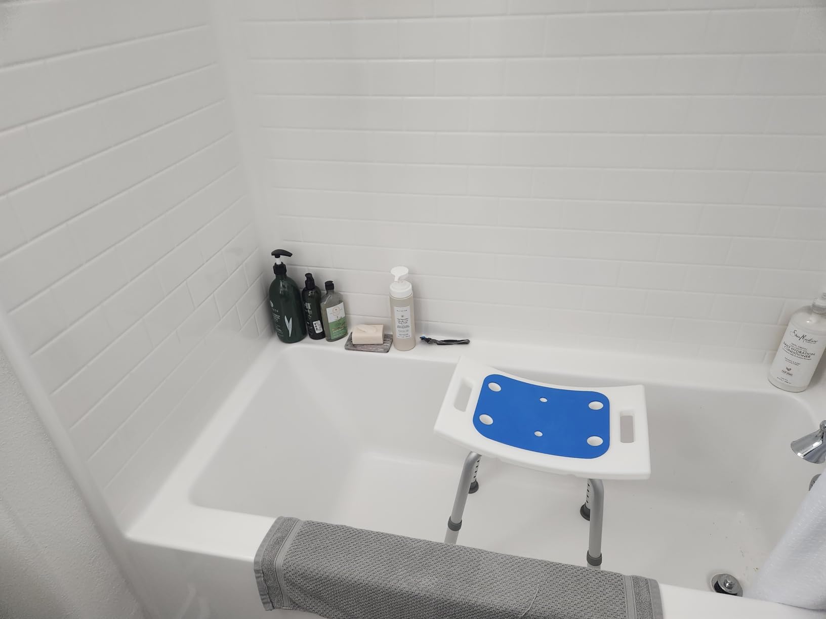 Dr.Kays Shower Chair for Inside Bathroom 350 lbs Shower Stool with Adjustable Height, Portable Heavy-Duty Bath Bench Padded Seat for Inside Tub Bathroom Chair for Elderly and Disabled FSA/HSA Eligible customer photo 2
