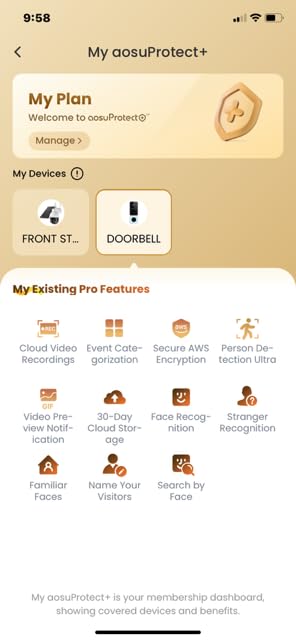 aosu Doorbell Camera Wireless- Head-to-Toe View, 2.4GHz WiFi Video Doorbell with Chime, Support Local Storage, Smart Human Detection, Works with Alexa & Google Assistant customer photo 2