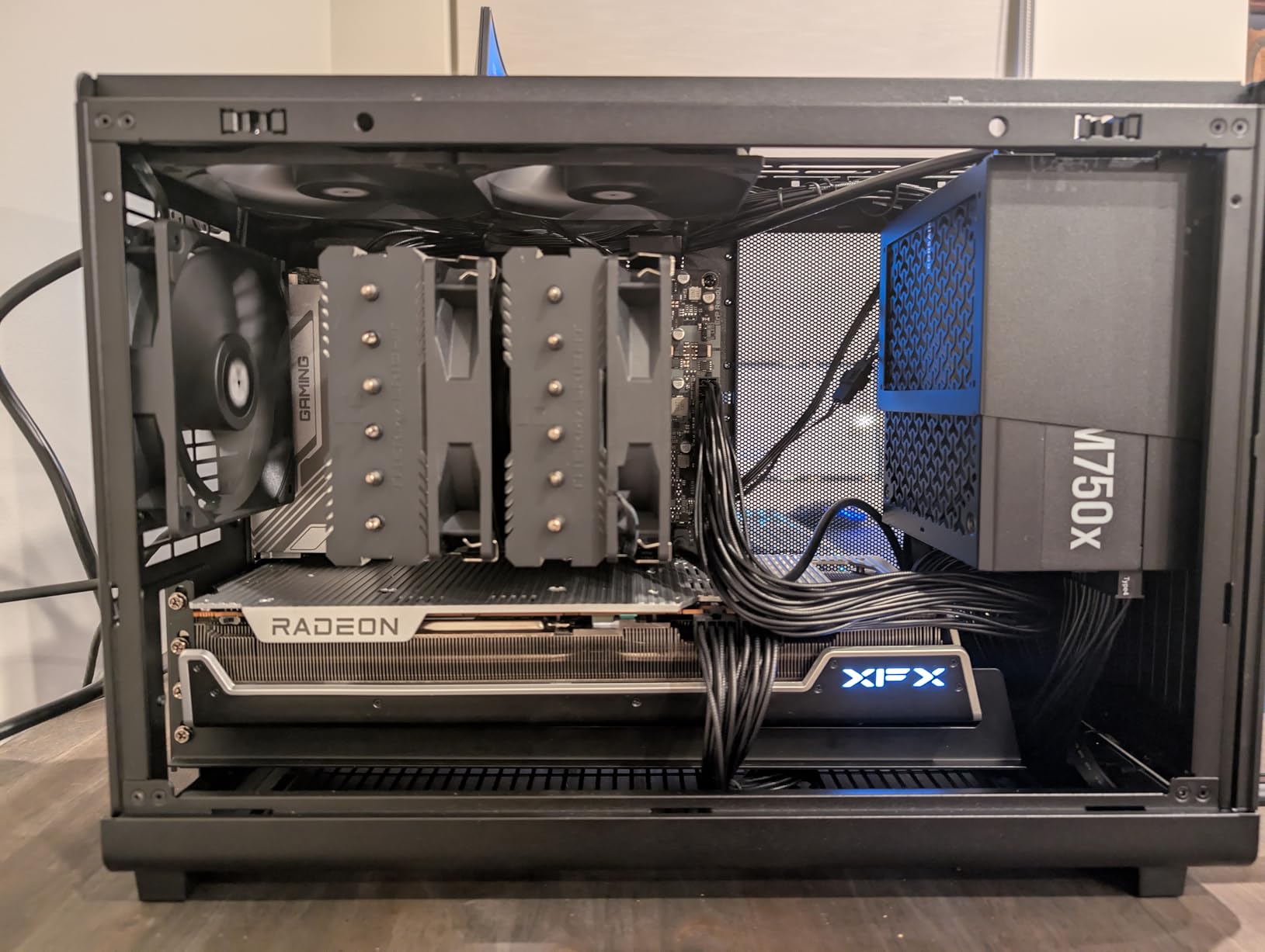 Lian Li A3-mATX-26.3L Micro Form Factor Chassis-Flexible Power Supply Installation-No Fans Included-Supports 360mm AIO-Modularity Design-For M-ATX and ITX Motherboard-DAN Collaboration-Black customer photo 1