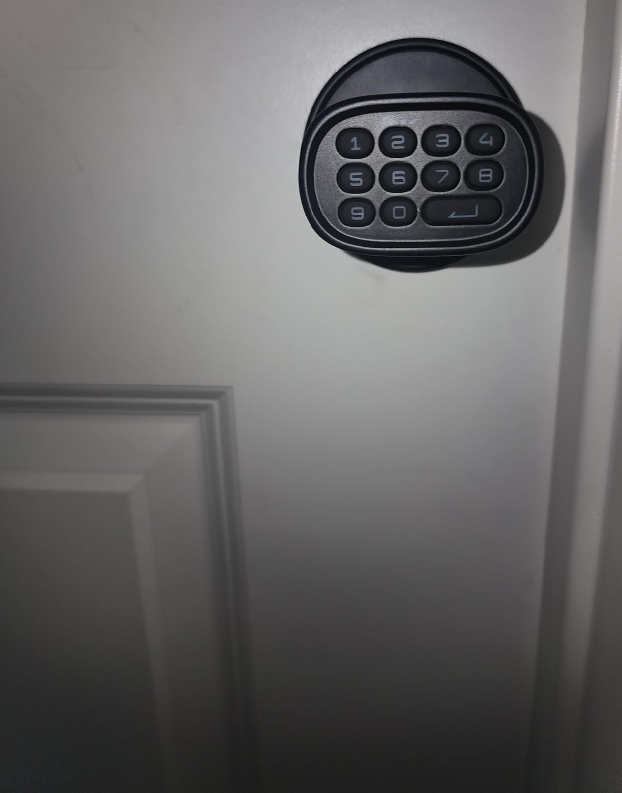 ThorBolt Fingerprint Door Knob, Keyless Door Knob with Keypad Biometric Electronic Thumbprint, Auto-Lock for Interior Doors for Bedroom, Home, Office, Garage, 4xAA Alkaline (NOT Included), MD1 Black customer photo 2