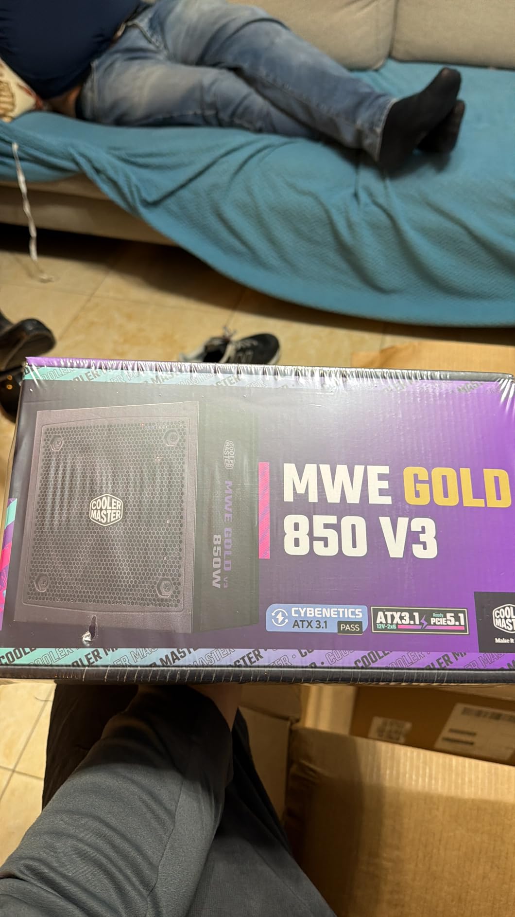 Cooler Master MWE Gold 850 V3 Fully Modular Power Supply - 850W 80+ Gold Certified PSU, Cybenetics Platinum, 90 12V-2x6 PCIe 5.1, ATX 3.1 Support, Low Noise Zero-RPM Mode, 10-Year Warranty customer photo 1