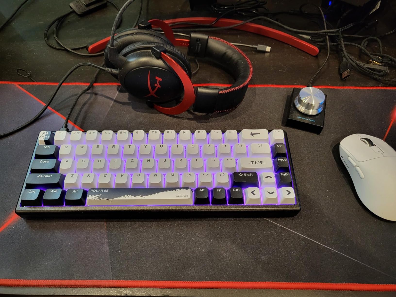 ARBITER Polar 65 - CNC Magnetic Gaming Keyboard w Rapid Trigger, Hall Effect Switches, CNC Aluminum Frame, Rapid Trigger, 65% Compact, Bright RGB, Dual-Shot PBT Keycaps - Black Panda customer photo 1