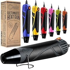 Heat Gun for Crafting, Mini Dual Temp Hot Air Gun Tool for Epoxy Resin, Shrink Wrapping, Vinyl Wrap, Embossing, Electronics, Candle Making, Sublimation, Phone Repair & DIY (Grey/Black) customer photo 1