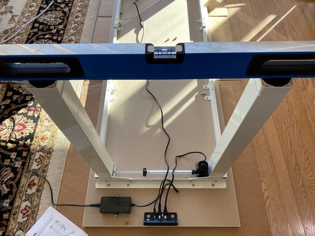 VIVO Electric 4-Leg Dual Motor Standing Desk Frame for Table Tops up to 84 x 43 inches and 220 lbs, Memory Controller Height Adjustment, Frame Only, Black, DESK-E4B customer photo 1